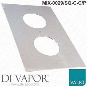 Vado MIX-0029/SQ-C-C/P Faceplate for MIX-148C/3-C/P Shower Valve