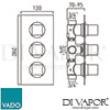 VADO MIX 128D2 CP DX Spare Parts Diagram