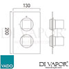 VADO MIX 148D TRIM CP Spare Parts Diagram