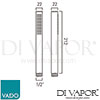VADO MIX Handset2 DB CP Spare Parts Diagram