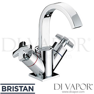 Bristan MLK BAS C Moloko Basin Mixer with Pop-Up Waste Bathroom Tap Spares
