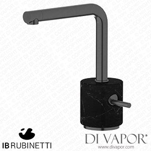 IB Rubinetti MM200CS_2 Marmo + Marmo L Monohole Washbasin Mixer Complete with Drain - Black Marble Spare Parts