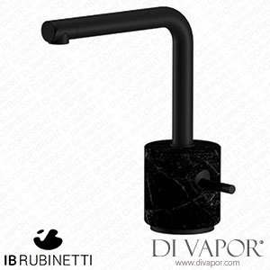 IB Rubinetti MM200NP_2 Marmo + Marmo L Monohole Washbasin Mixer Complete with Drain - Black Marble Spare Parts
