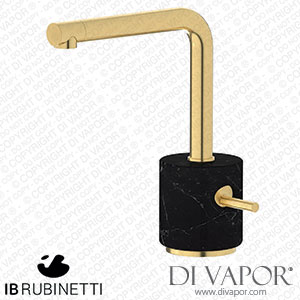 IB Rubinetti MM200OS_2 Marmo + Marmo L Monohole Washbasin Mixer Complete with Drain - Black Marble Spare Parts