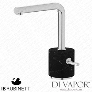 IB Rubinetti MM200SS_2 Marmo + Marmo L Monohole Washbasin Mixer Complete with Drain - Black Marble Spare Parts