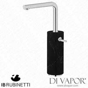 IB Rubinetti MM202CC_2 Marmo + Marmo L Tall Monohole Washbasin Mixer Complete with Drain - Black Marble Spare Parts