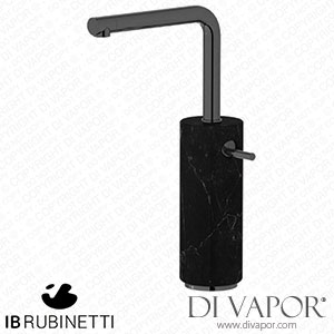 IB Rubinetti MM202CF_2 Marmo + Marmo L Tall Monohole Washbasin Mixer Complete with Drain - Black Marble Spare Parts