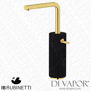IB Rubinetti MM202OO_2 Marmo + Marmo L Tall Monohole Washbasin Mixer Complete with Drain - Black Marble Spare Parts