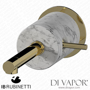 IB Rubinetti MM209II_1 Marmo + Marmo L Monohole Wall Mounted Washbasin Mixer - White Marble Spare Parts