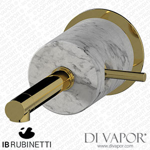 IB Rubinetti MM209OO_1 Marmo + Marmo L Monohole Wall Mounted Washbasin Mixer - White Marble Spare Parts