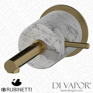 IB Rubinetti MM209OS_1 Marmo + Marmo L Monohole Wall Mounted Washbasin Mixer - White Marble Spare Parts