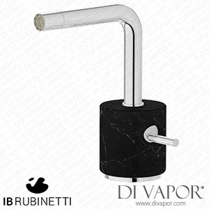 IB Rubinetti MM220CC_2 Marmo + Marmo L Monohole Bidet Mixer Complete with Drain - Black Marble Spare Parts