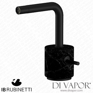 IB Rubinetti MM220NP_2 Marmo + Marmo L Monohole Bidet Mixer Complete with Drain - Black Marble Spare Parts