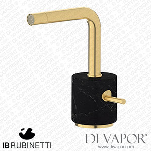 IB Rubinetti MM220OS_2 Marmo + Marmo L Monohole Bidet Mixer Complete with Drain - Black Marble Spare Parts