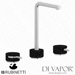 IB Rubinetti MM390CC_2 Marmo + Marmo L Exposed Parts for Manual Wall Mixer - Black Marble Spare Parts