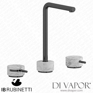 IB Rubinetti MM390CF_1 Marmo + Marmo L Exposed Parts for Manual Wall Mixer - White Marble Spare Parts
