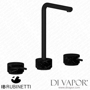 IB Rubinetti MM390NP_2 Marmo + Marmo L Exposed Parts for Manual Wall Mixer - Black Marble Spare Parts