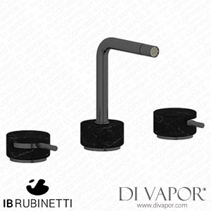 IB Rubinetti MM393CS_2 Marmo + Marmo L Three Holes Bidet Set - Black Marble Spare Parts