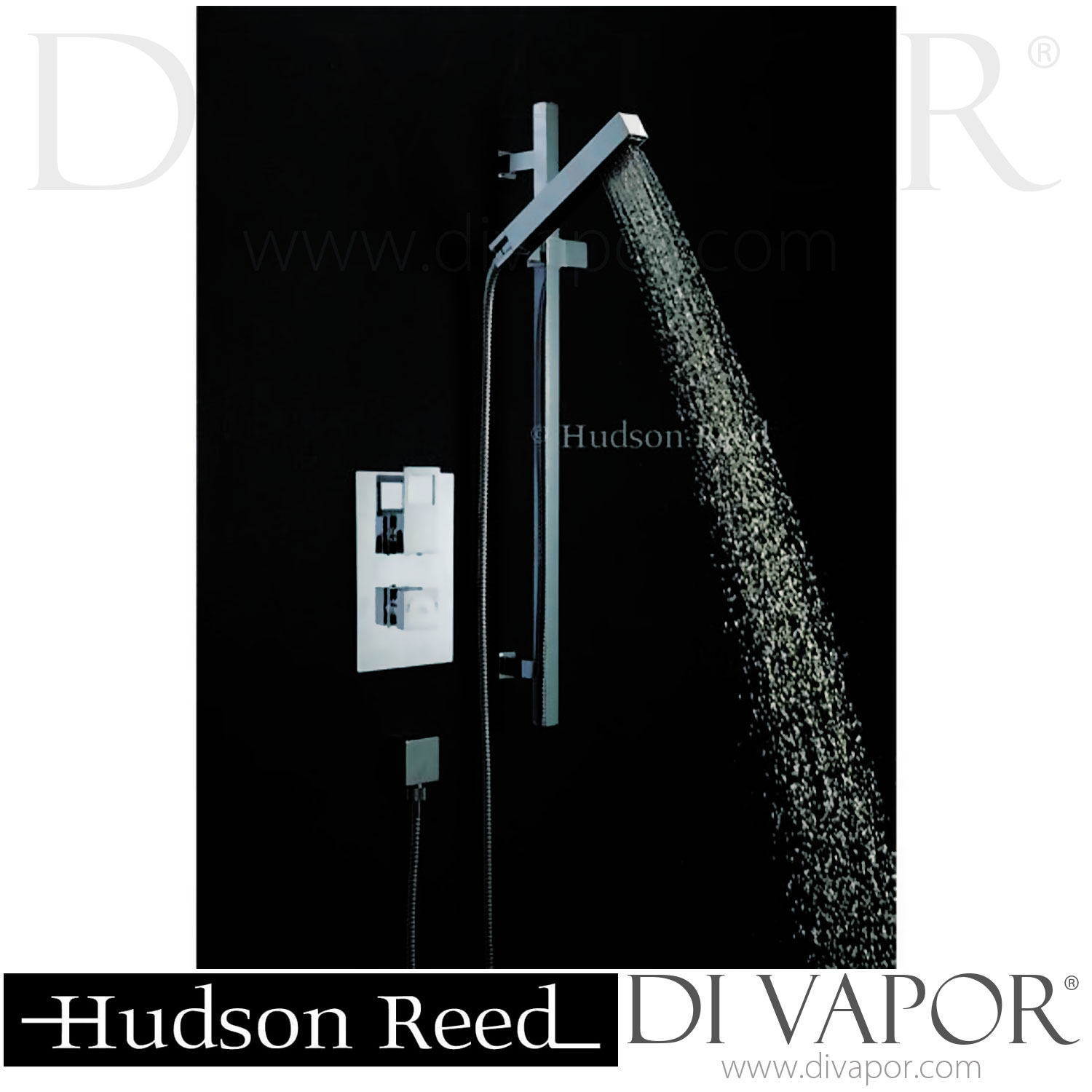 Hudson Reed Motif Twin Concealed Thermostatic Valve With Kubix Slider Rail Kit Spare Parts