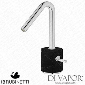 IB Rubinetti MR200CC_2 Marmo + Marmo L Monohole Washbasin Mixer Complete with Drain - Black Marble Spare Parts
