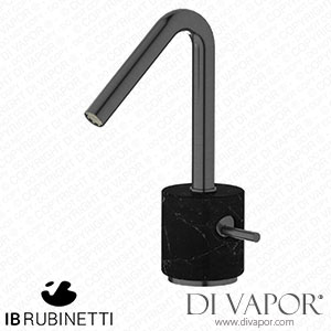 IB Rubinetti MR200CS_2 Marmo + Marmo L Monohole Washbasin Mixer Complete with Drain - Black Marble Spare Parts