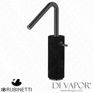 IB Rubinetti MR202CF_2 Marmo + Marmo L Tall Monohole Washbasin Mixer Complete with Drain - Black Marble Spare Parts