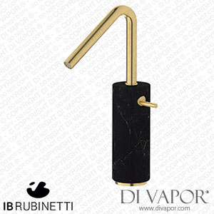 IB Rubinetti MR202OS_2 Marmo + Marmo L Tall Monohole Washbasin Mixer Complete with Drain - Black Marble Spare Parts