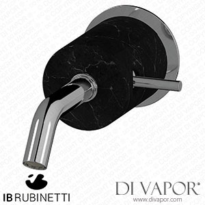 IB Rubinetti MR209CC_2 Marmo + Marmo L Monohole Wall Mounted Washbasin Mixer - Black Marble Spare Parts