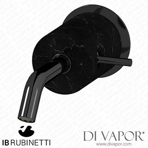 IB Rubinetti MR209CF_2 Marmo + Marmo L Monohole Wall Mounted Washbasin Mixer - Black Marble Spare Parts