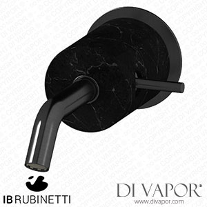 IB Rubinetti MR209CS_2 Marmo + Marmo L Monohole Wall Mounted Washbasin Mixer - Black Marble Spare Parts
