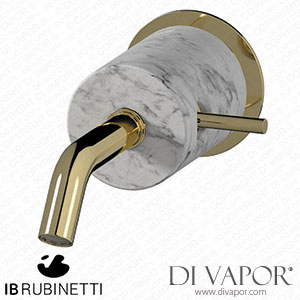 IB Rubinetti MR209II_1 Marmo + Marmo L Monohole Wall Mounted Washbasin Mixer - White Marble Spare Parts