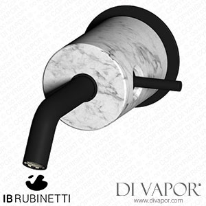 IB Rubinetti MR209NP_1 Marmo + Marmo L Monohole Wall Mounted Washbasin Mixer - White Marble Spare Parts