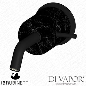 IB Rubinetti MR209NP_2 Marmo + Marmo L Monohole Wall Mounted Washbasin Mixer - Black Marble Spare Parts