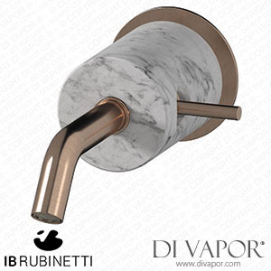 IB Rubinetti MR209SR_1 Marmo + Marmo L Monohole Wall Mounted Washbasin Mixer - White Marble Spare Parts