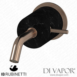 IB Rubinetti MR209SR_2 Marmo + Marmo L Monohole Wall Mounted Washbasin Mixer - Black Marble Spare Parts