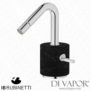 IB Rubinetti MR220CC_2 Marmo + Marmo L Monohole Bidet Mixer Complete with Drain - Black Marble Spare Parts