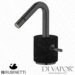 IB Rubinetti MR220CF_2 Marmo + Marmo L Monohole Bidet Mixer Complete with Drain - Black Marble Spare Parts