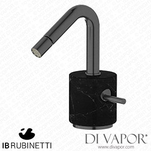 IB Rubinetti MR220CS_2 Marmo + Marmo L Monohole Bidet Mixer Complete with Drain - Black Marble Spare Parts