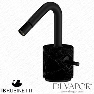 IB Rubinetti MR220NP_2 Marmo + Marmo L Monohole Bidet Mixer Complete with Drain - Black Marble Spare Parts