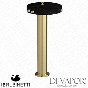 IB Rubinetti MR399IS_2 Marmo + Marmo L Freestanding Bath Filler - Black Marble Spare Parts