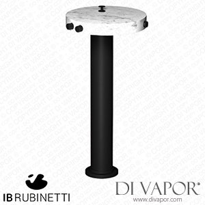 IB Rubinetti MR399NP_1 Marmo + Marmo L Freestanding Bath Filler - White Marble Spare Parts