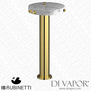 IB Rubinetti MR399OO_1 Marmo + Marmo L Freestanding Bath Filler - White Marble Spare Parts