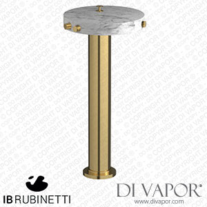 IB Rubinetti MR399OS_1 Marmo + Marmo L Freestanding Bath Filler - White Marble Spare Parts