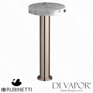 IB Rubinetti MR399RS_1 Marmo + Marmo L Freestanding Bath Filler - White Marble Spare Parts