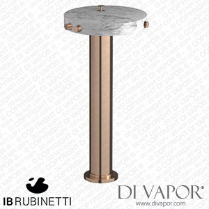 IB Rubinetti MR399SR_1 Marmo + Marmo L Freestanding Bath Filler - White Marble Spare Parts
