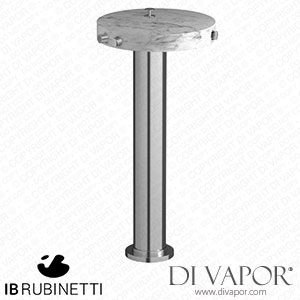 IB Rubinetti MR399SS_1 Marmo + Marmo L Freestanding Bath Filler - White Marble Spare Parts