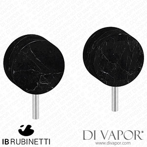 IB Rubinetti MR400CC_2 Marmo + Marmo L Two Holes Wall Mounted Shower - Black Marble Spare Parts