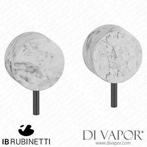 IB Rubinetti MR400CF_1 Marmo + Marmo L Two Holes Wall Mounted Shower - White Marble Spare Parts