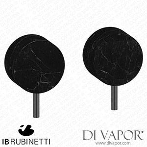 IB Rubinetti MR400CF_2 Marmo + Marmo L Two Holes Wall Mounted Shower - Black Marble Spare Parts