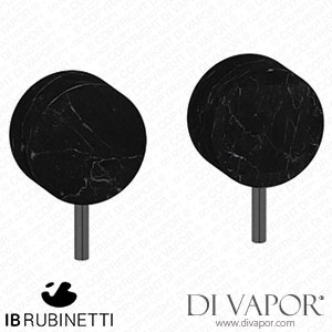 IB Rubinetti MR400CS_2 Marmo + Marmo L Two Holes Wall Mounted Shower - Black Marble Spare Parts